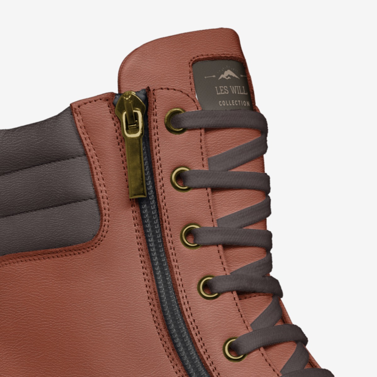 LW-Hiker custom made in Italy shoes by Les Will | Detail view