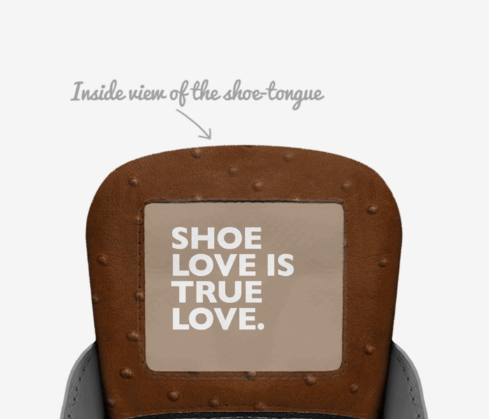 Swagletes_biz custom made in Italy shoes by Kd Richardson | Tongue view
