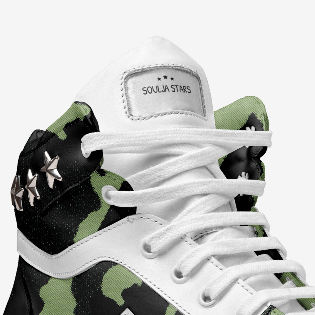 Soulja Stars custom made in Italy shoes by Deandre Way | Detail view