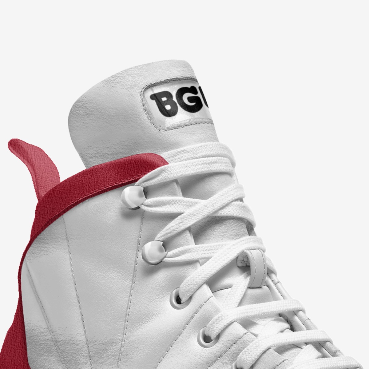 Knights White Pro custom made in Italy shoes by Being Great Every Day | Detail view