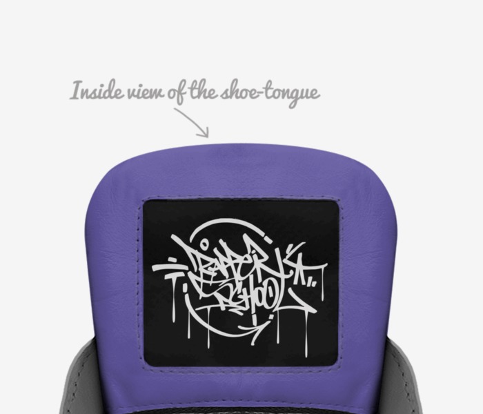 PIOLA custom made in Italy shoes by Megan Vasquez | Tongue view