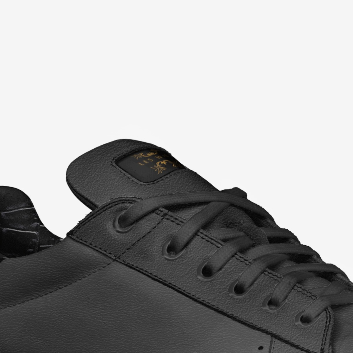 The Black Label custom made in Italy shoes by Les Will | Detail view