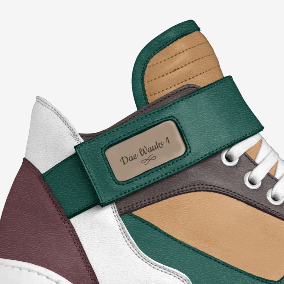 Dae Wauks 1 custom made in Italy shoes by Diana Joe | Detail view