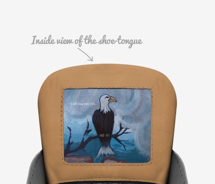 Dae Wauks 1 custom made in Italy shoes by Diana Joe | Tongue view