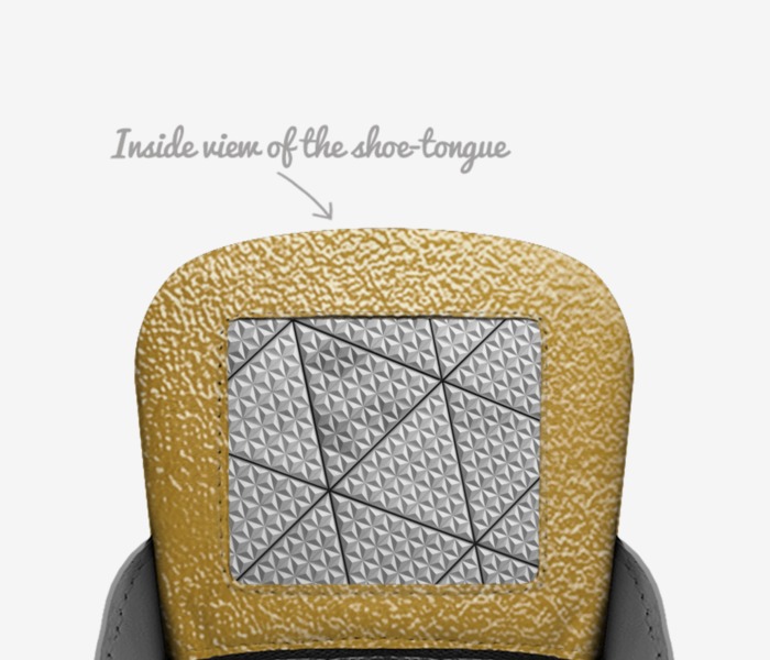 K25 Ultras custom made in Italy shoes by Kyle Thompson | Tongue view