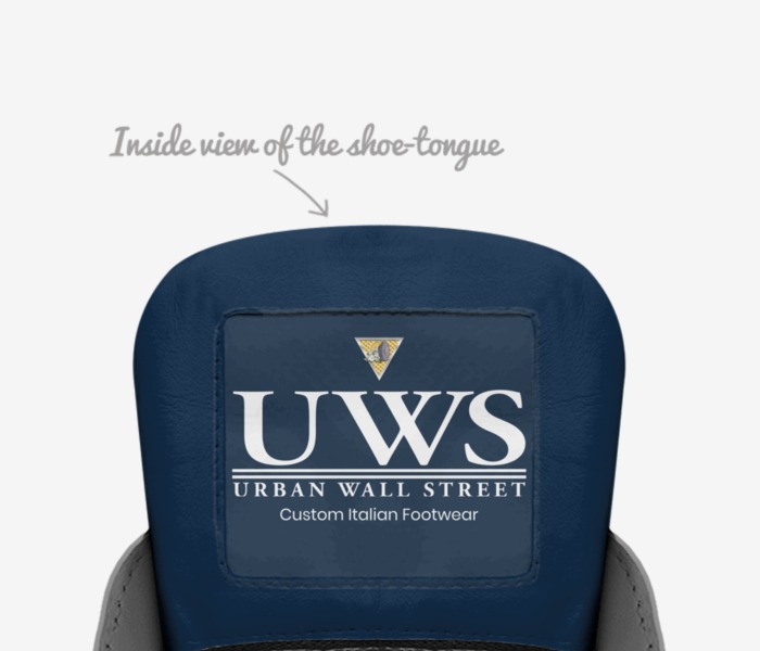 District BKNY custom made in Italy shoes by Urbanwallstreet Earl | Tongue view