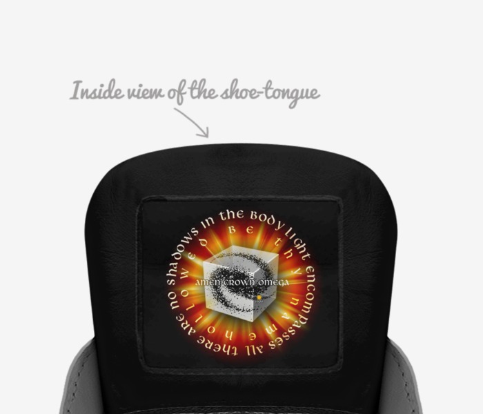 OMEGA SOL custom made in Italy shoes by Redstar Mafia | Tongue view