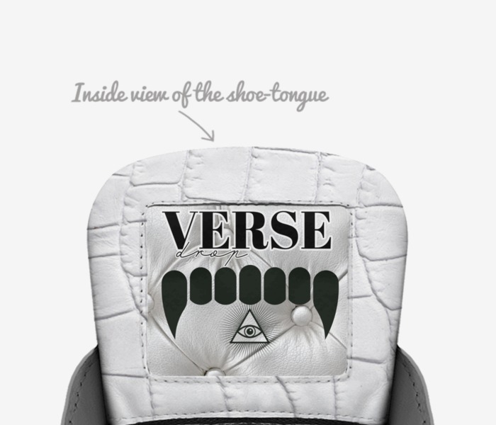 Verse Drop  custom made in Italy shoes by Anthony Davis | Tongue view