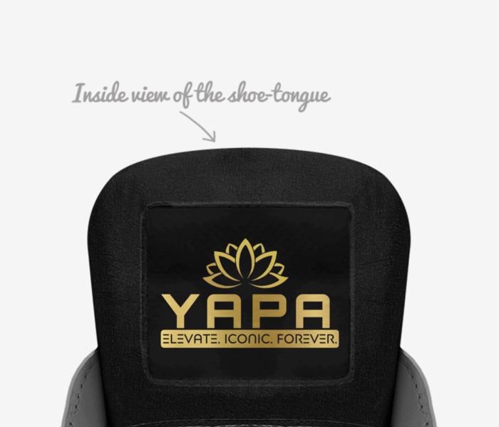 Euphoria Y-2 custom made in Italy shoes by Isuru Yapa | Tongue view