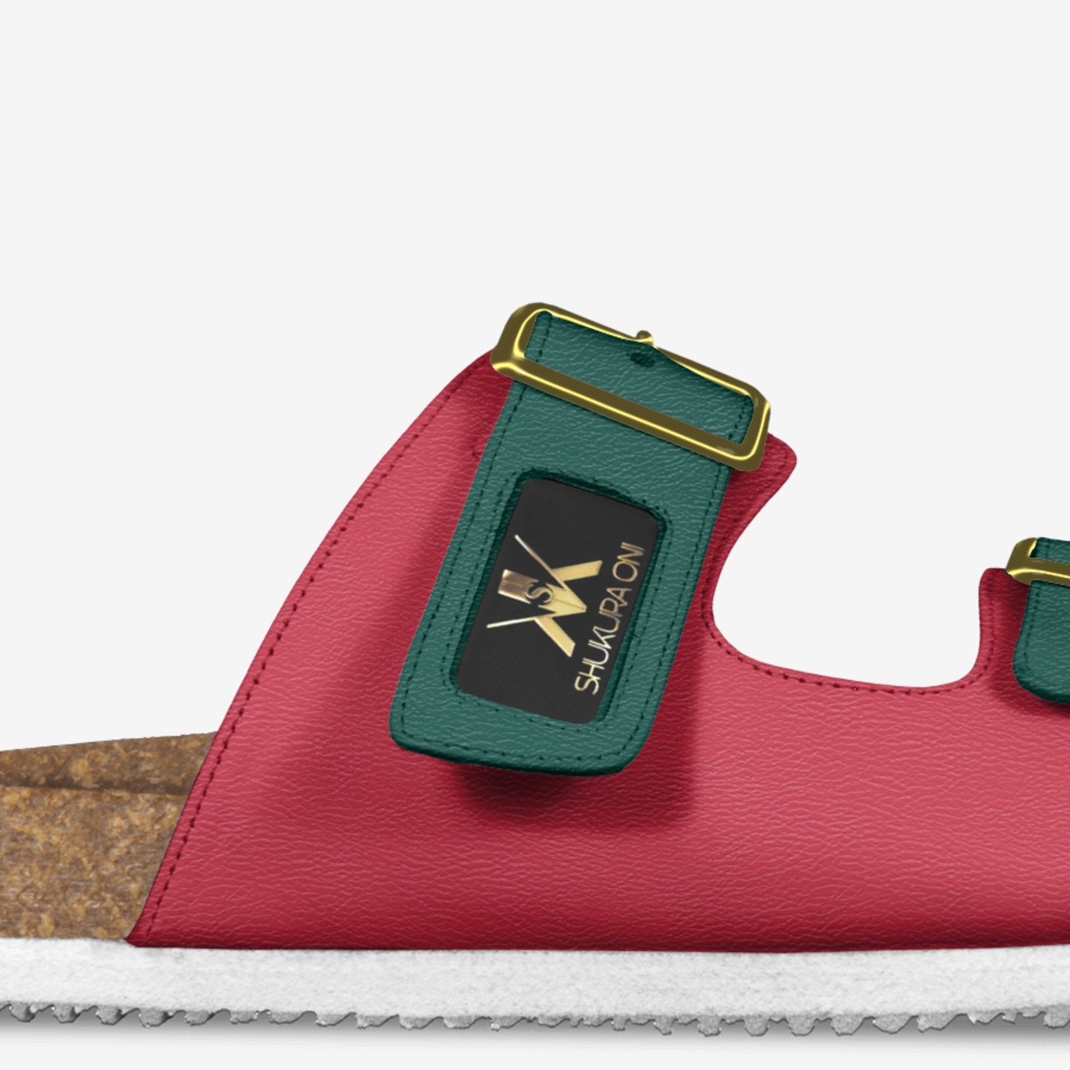 Strawberries custom made in Italy shoes by Shukura Oni | Detail view