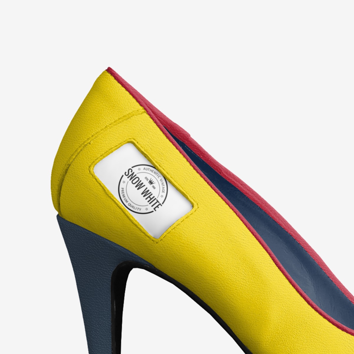 Snow white custom made in Italy shoes by Kylee Christian | Detail view