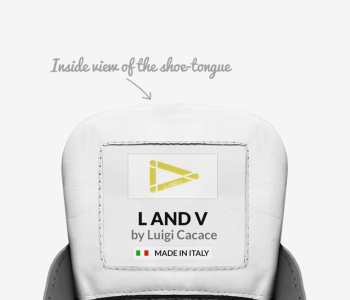 LUIS and VINS custom made in Italy shoes by Cacace | Tongue view