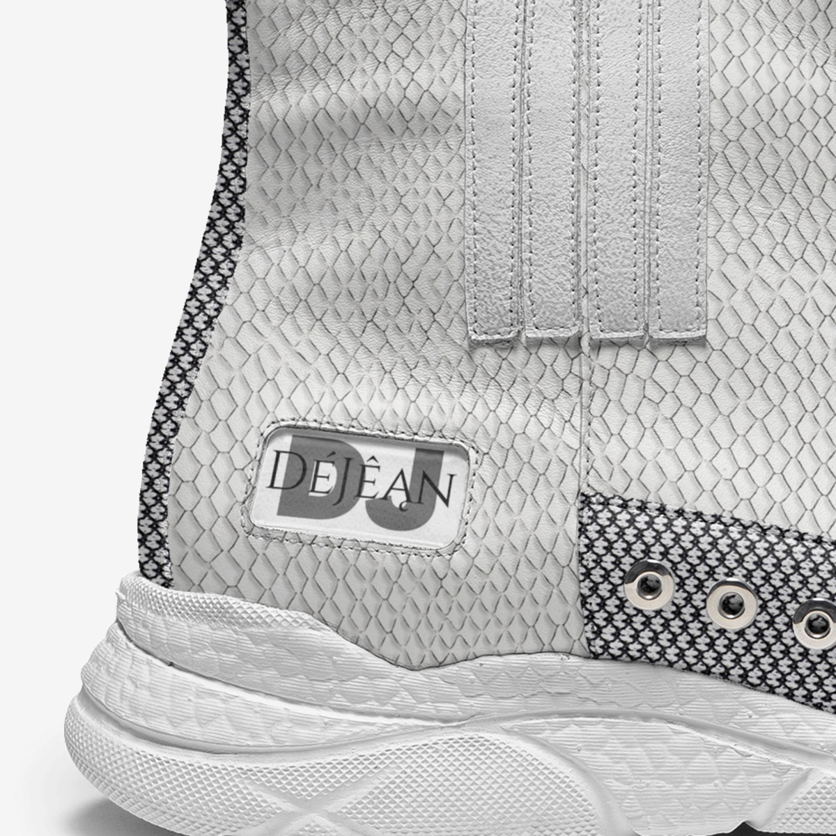 Trendsetter 2's custom made in Italy shoes by Deandre Jean-baptiste | Detail view
