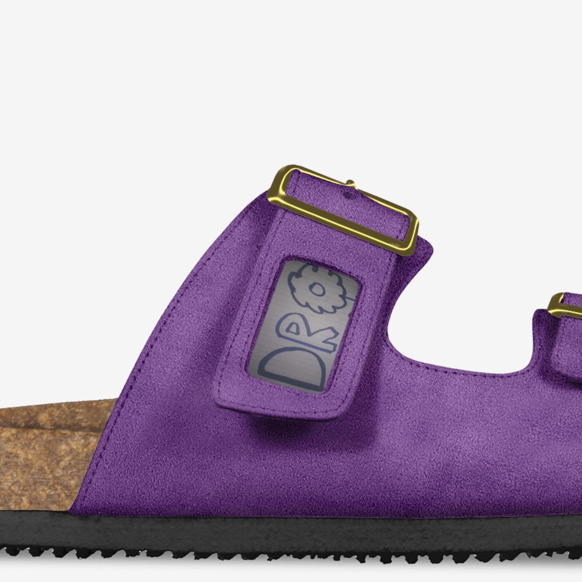 DROCO DENIM custom made in Italy shoes by Mula Makker | Detail view