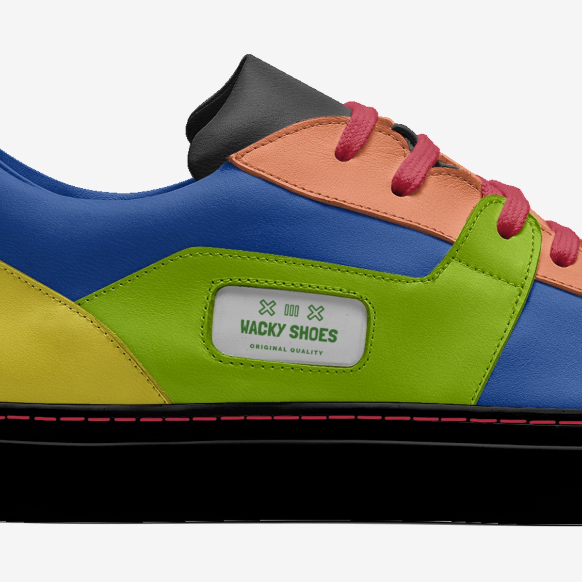 Wacky Shoes custom made in Italy shoes by Caleb Johnson | Detail view