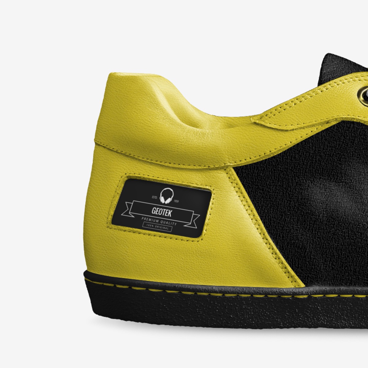 geotek custom made in Italy shoes by Reggie Cole | Detail view