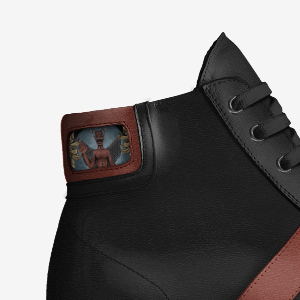 Pazuzu custom made in Italy shoes by James Beam | Detail view