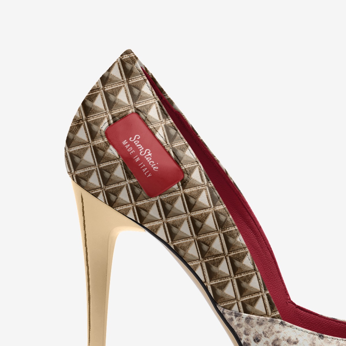 SamStacie custom made in Italy shoes by Shaneima Montgomery | Detail view