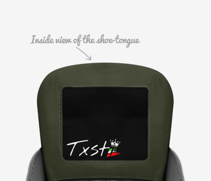 Txsti custom made in Italy shoes by James Tosti | Tongue view