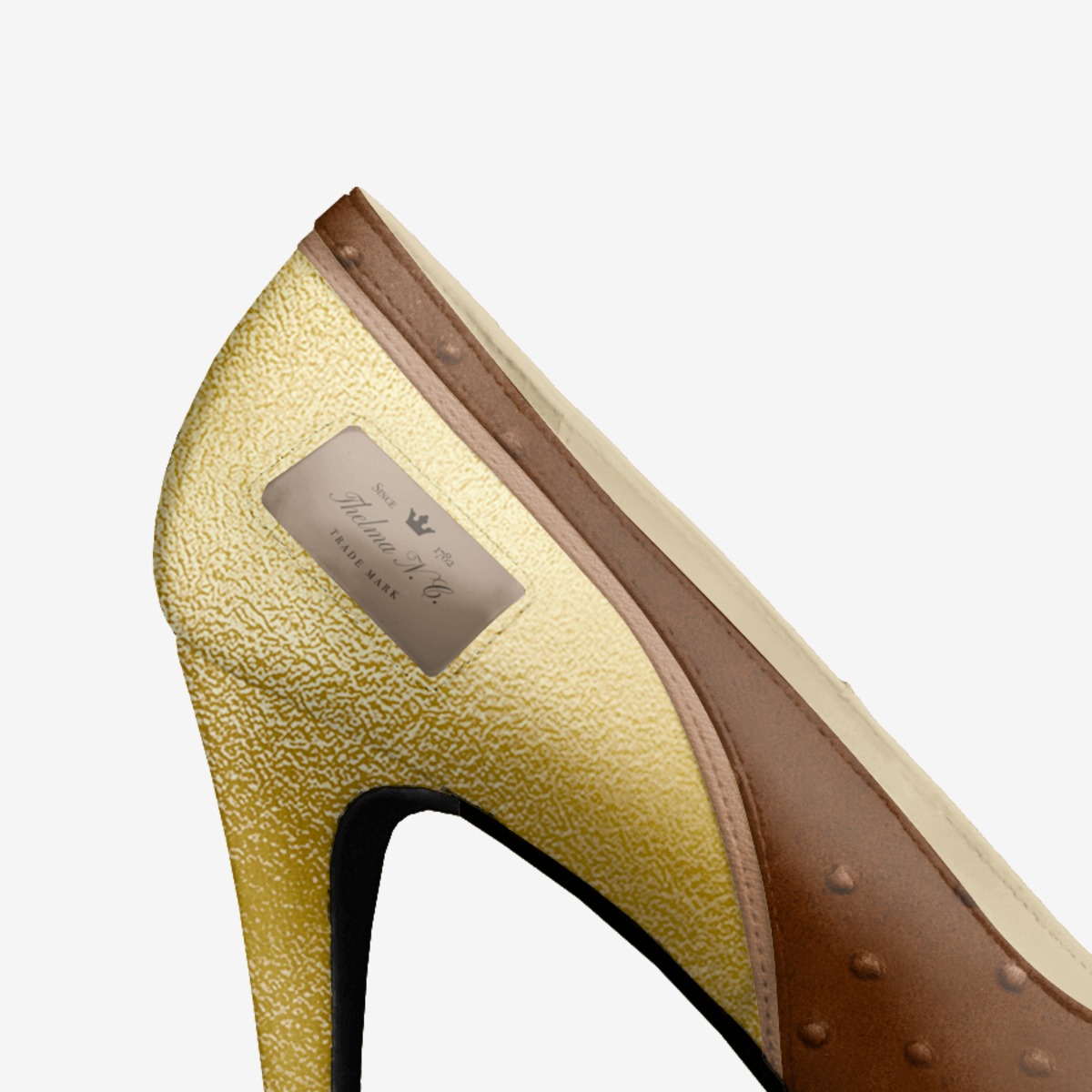 Thelma N. C. custom made in Italy shoes by Thelma Cunningham | Detail view