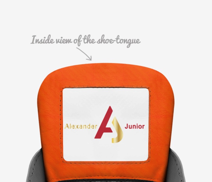 Alexander Junior custom made in Italy shoes by Alexander Woode | Tongue view