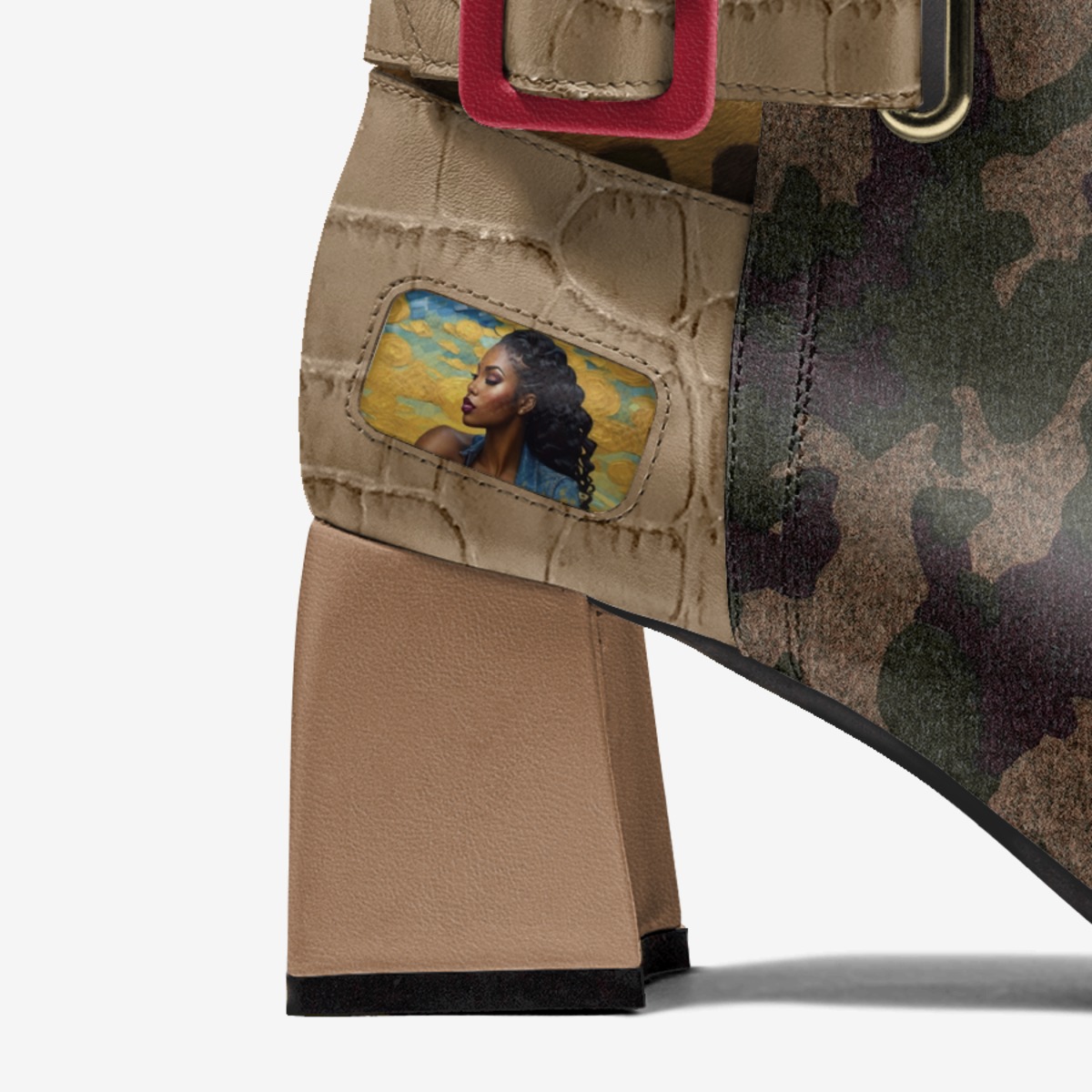 Pretty Luiiloviie custom made in Italy shoes by Desiree Sims | Detail view