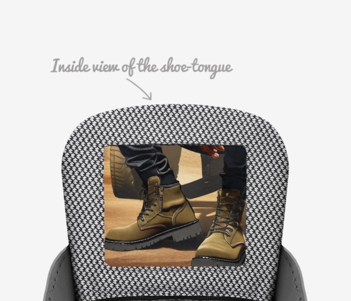 RichandRich Rugged custom made in Italy shoes by Desiree Sims | Tongue view