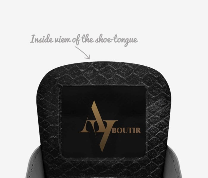 Aboutir Apparel custom made in Italy shoes by Aboutir Apparel | Tongue view