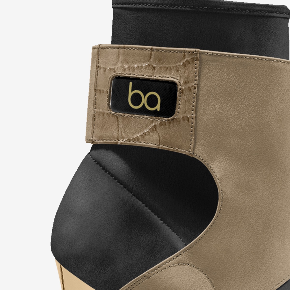 black force custom made in Italy shoes by Cameron Bruton | Detail view