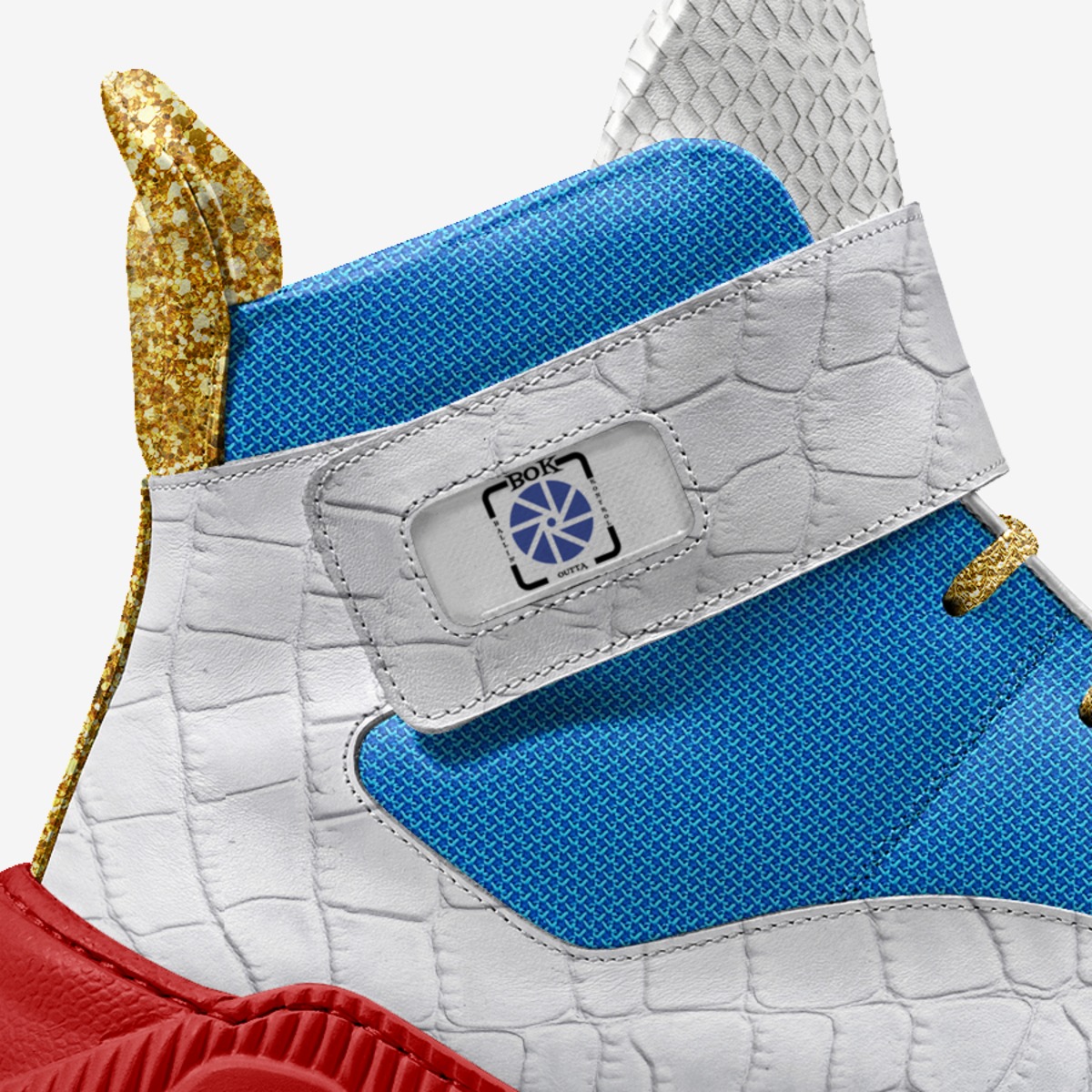 BOK 'Murica custom made in Italy shoes by Garett Harris | Detail view