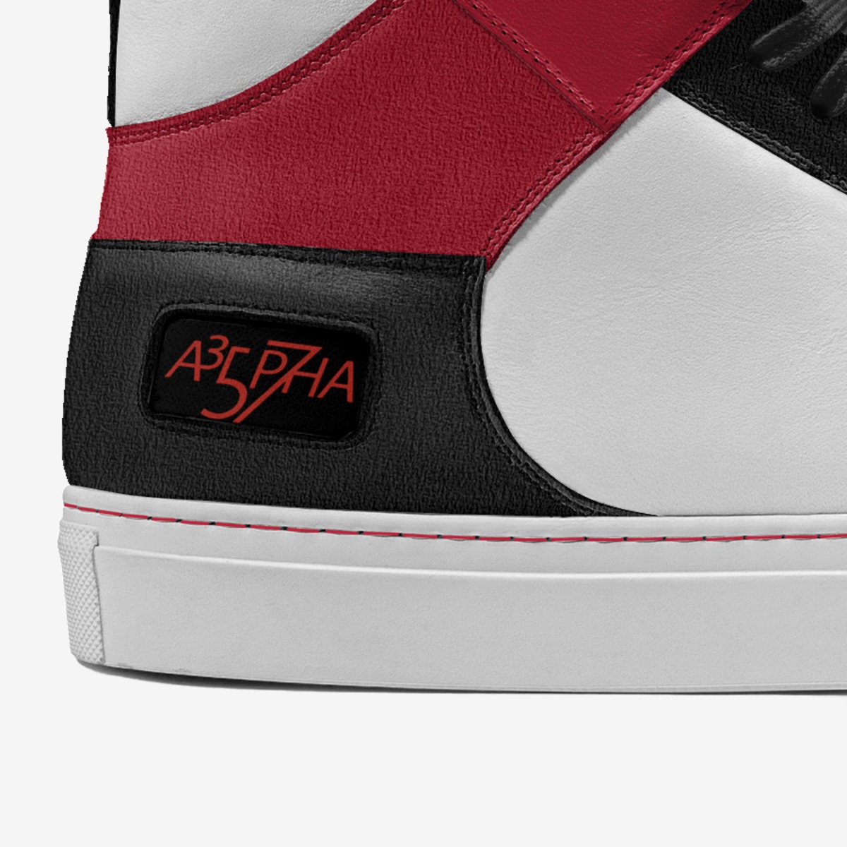 Alpha R3tro High custom made in Italy shoes by Aldric Horton Jr | Detail view