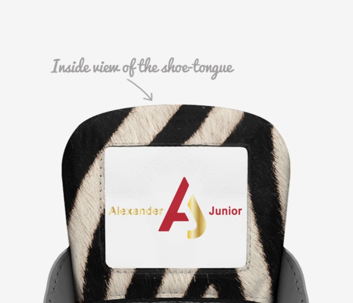 Alexander Junior custom made in Italy shoes by Alexander Woode | Tongue view