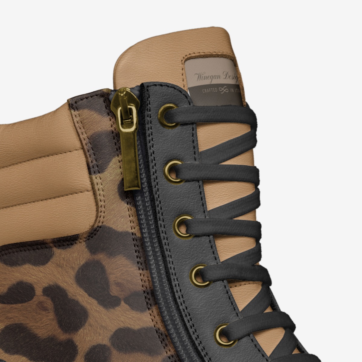 Abstrak Beauty 2 custom made in Italy shoes by Ryan Winegan | Detail view