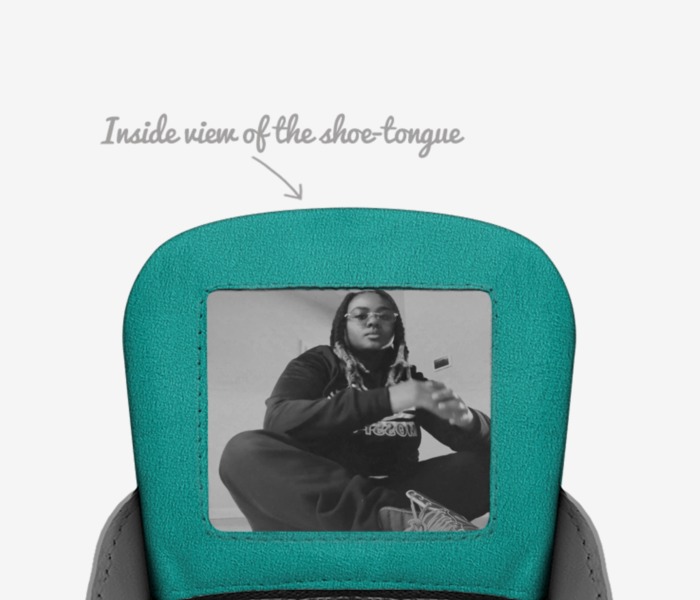 RICCH BYYOU  custom made in Italy shoes by Tamaree Austin | Tongue view