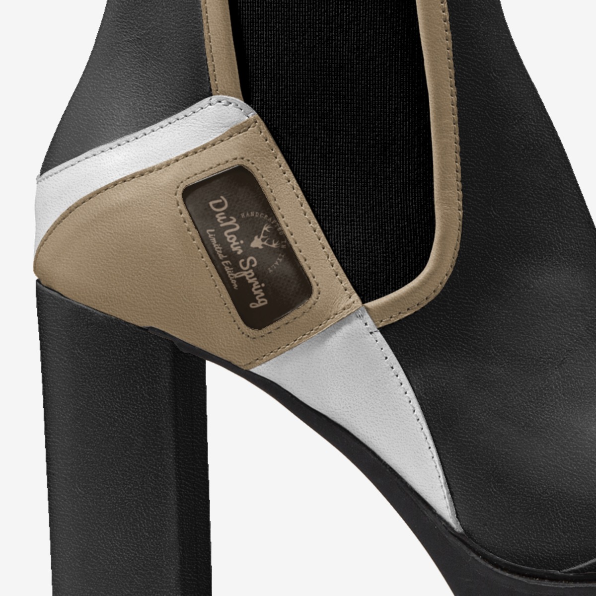 DuNoir Spring custom made in Italy shoes by Michael Phillips | Detail view