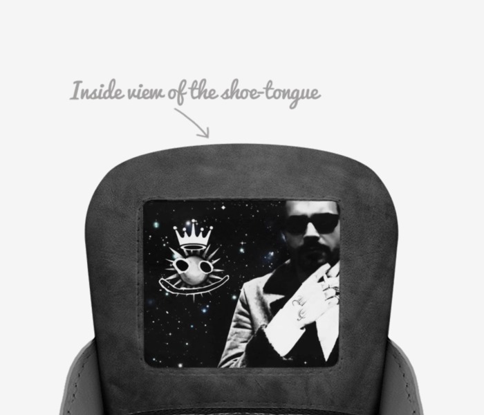 DESTROYER CLUB custom made in Italy shoes by Redstar Mafia | Tongue view