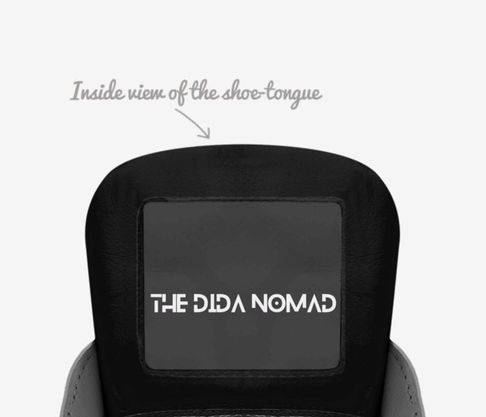 The Dida Nomad custom made in Italy shoes by A.baba & R.benkharchi | Tongue view