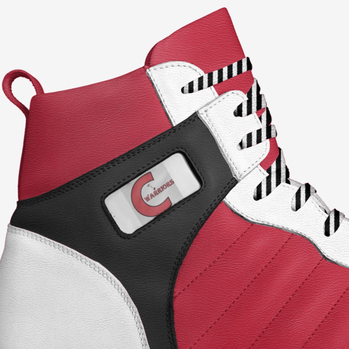 Warrior Pride custom made in Italy shoes by Designs By Dako | Detail view