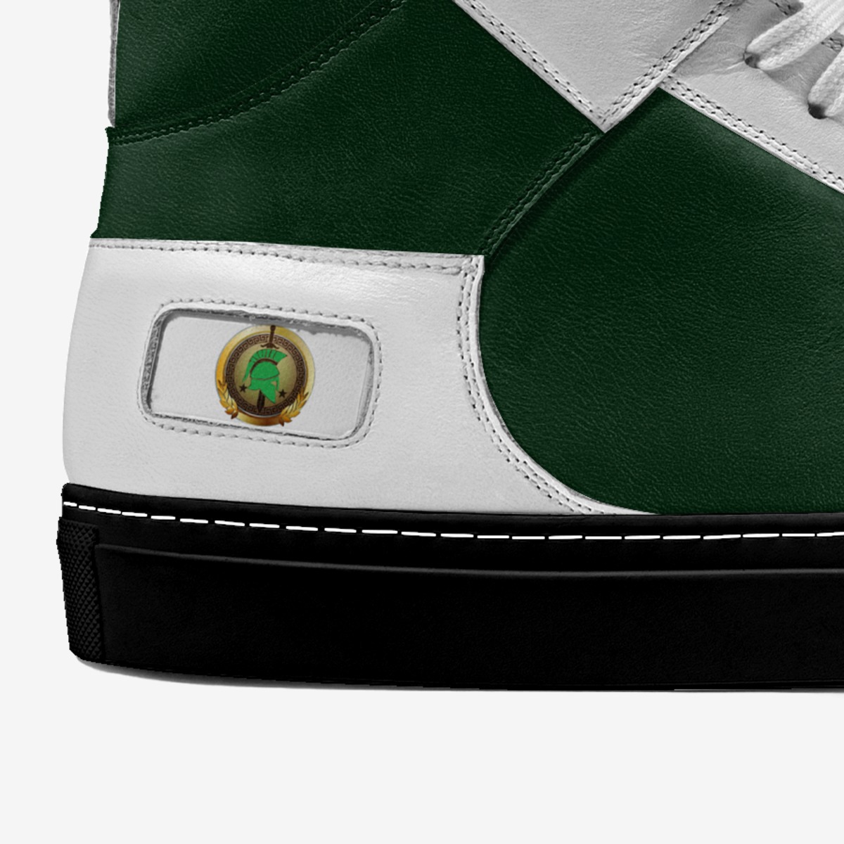 Spartans Pride custom made in Italy shoes by Designs By Dako | Detail view