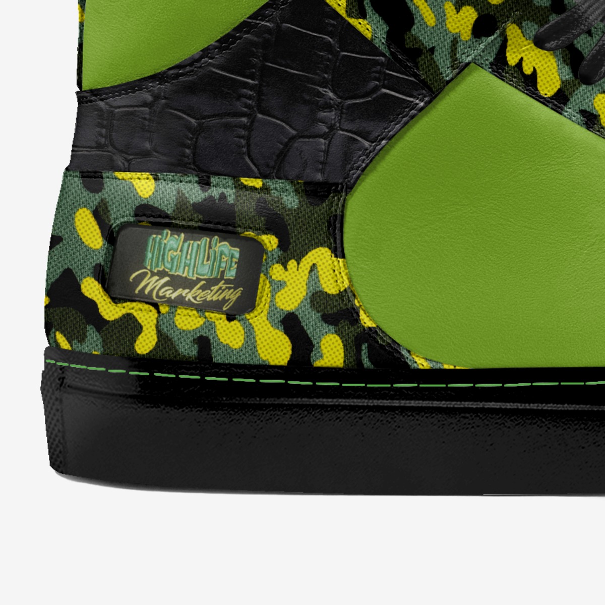 HLME custom made in Italy shoes by Willie Bruce | Detail view