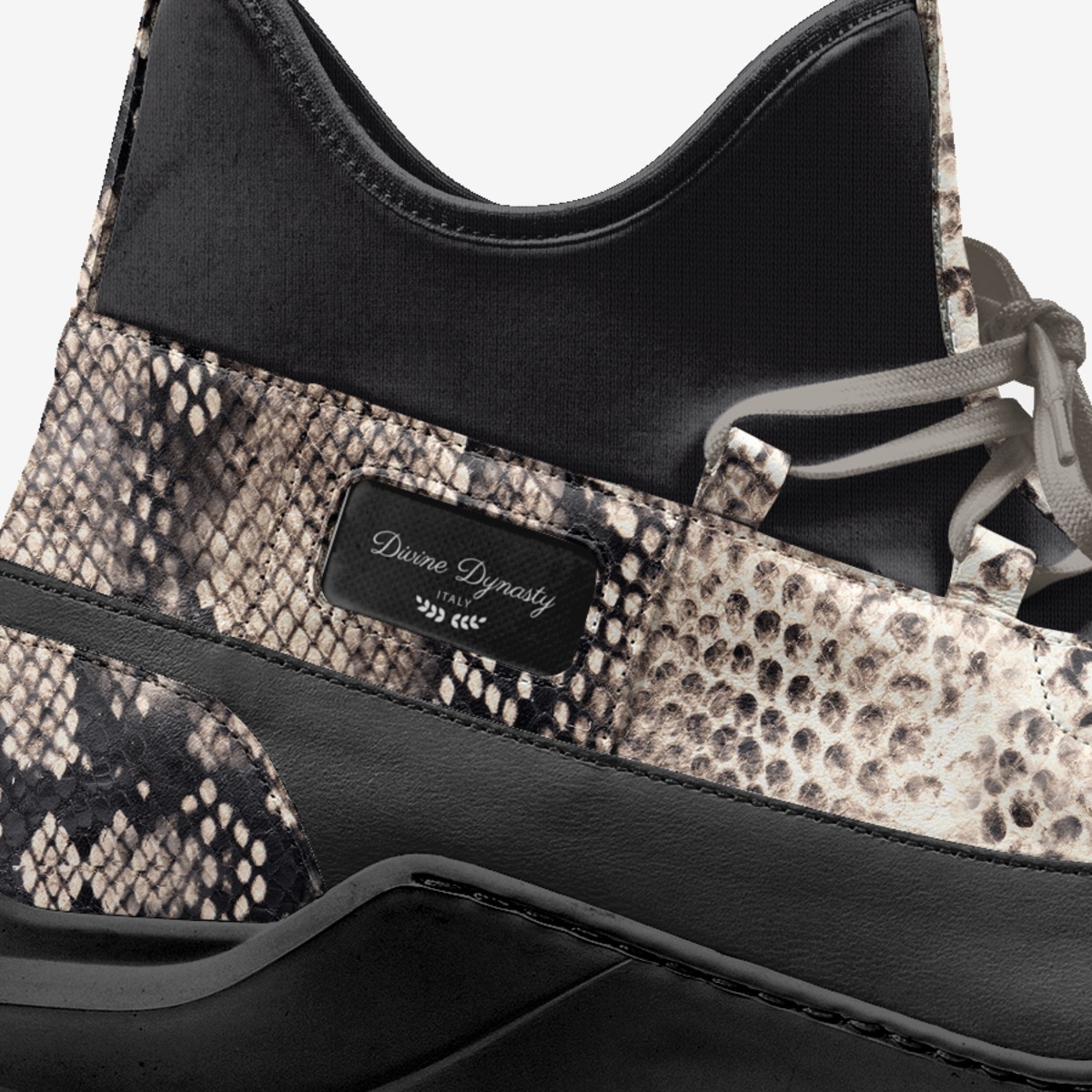 Divine Dynasty custom made in Italy shoes by Nesha Parker | Detail view