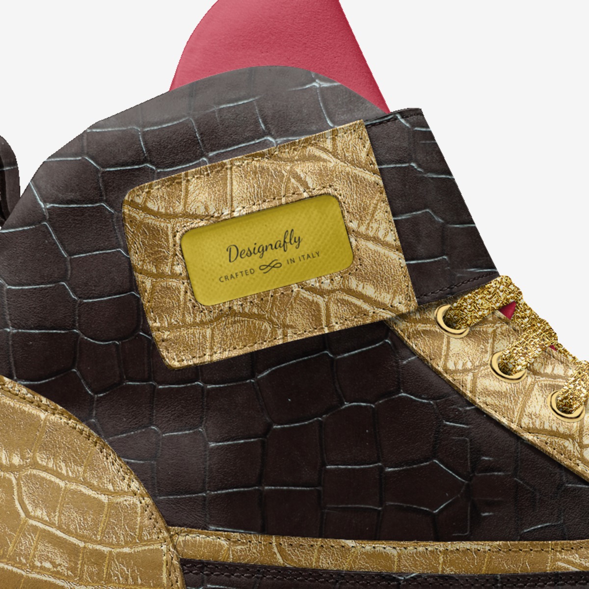 Designafly custom made in Italy shoes by Reynaldo Torres | Detail view