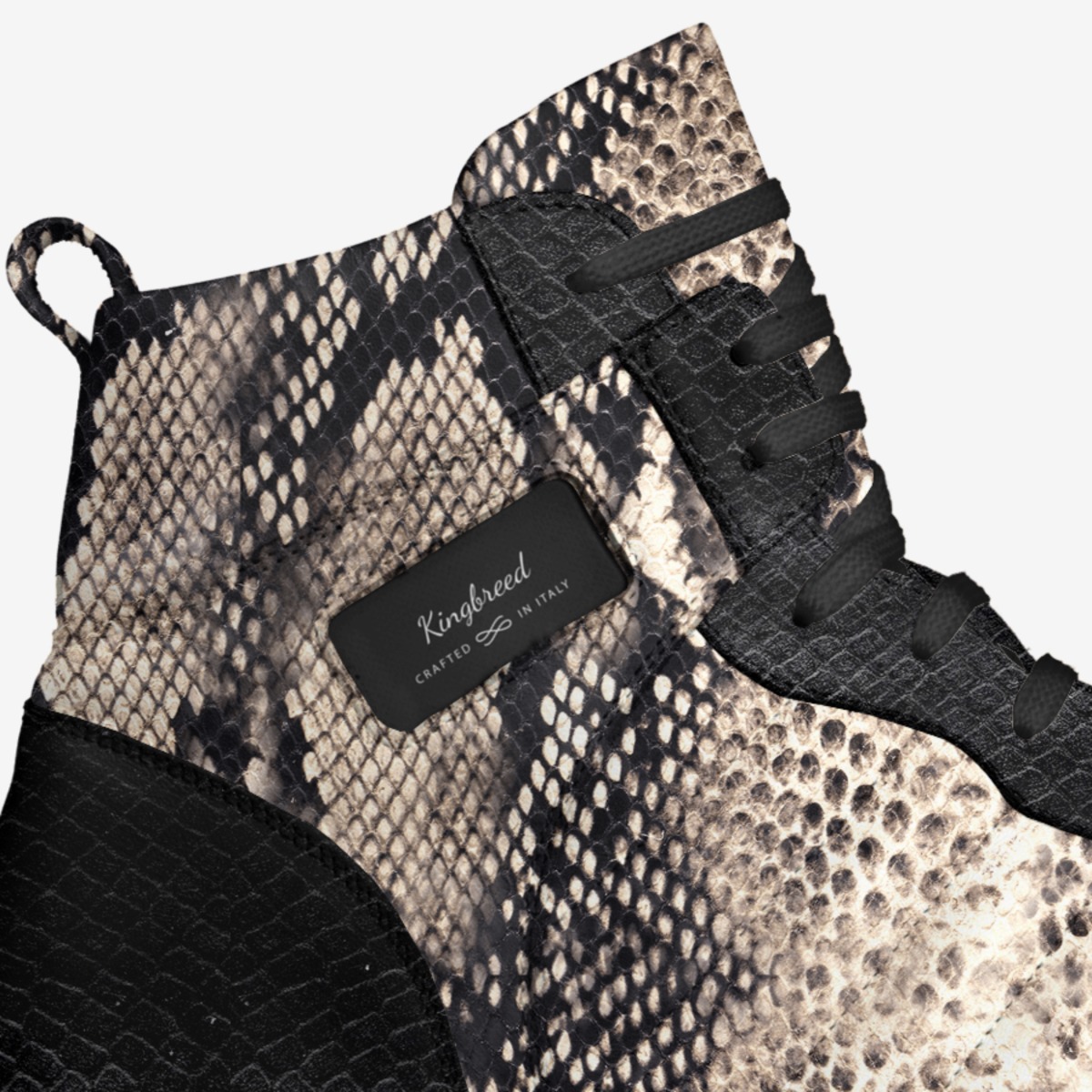 Kingbreed custom made in Italy shoes by Rich King | Detail view