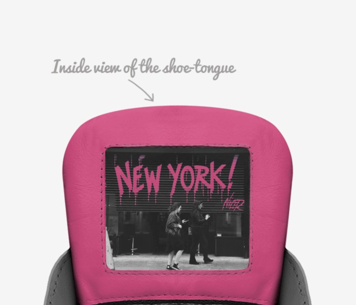 H4H custom made in Italy shoes by Hazeleigh Wages | Tongue view