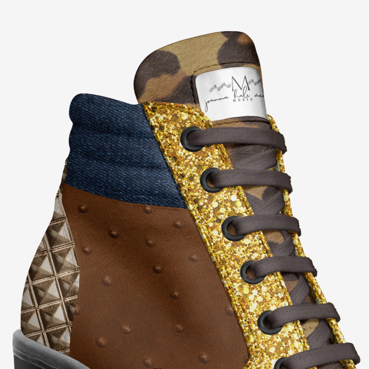 Birthday Edition custom made in Italy shoes by Joanna Mcgill | Detail view