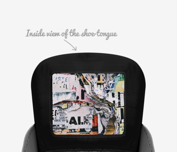 Sneeks  custom made in Italy shoes by Joseph Lane | Tongue view