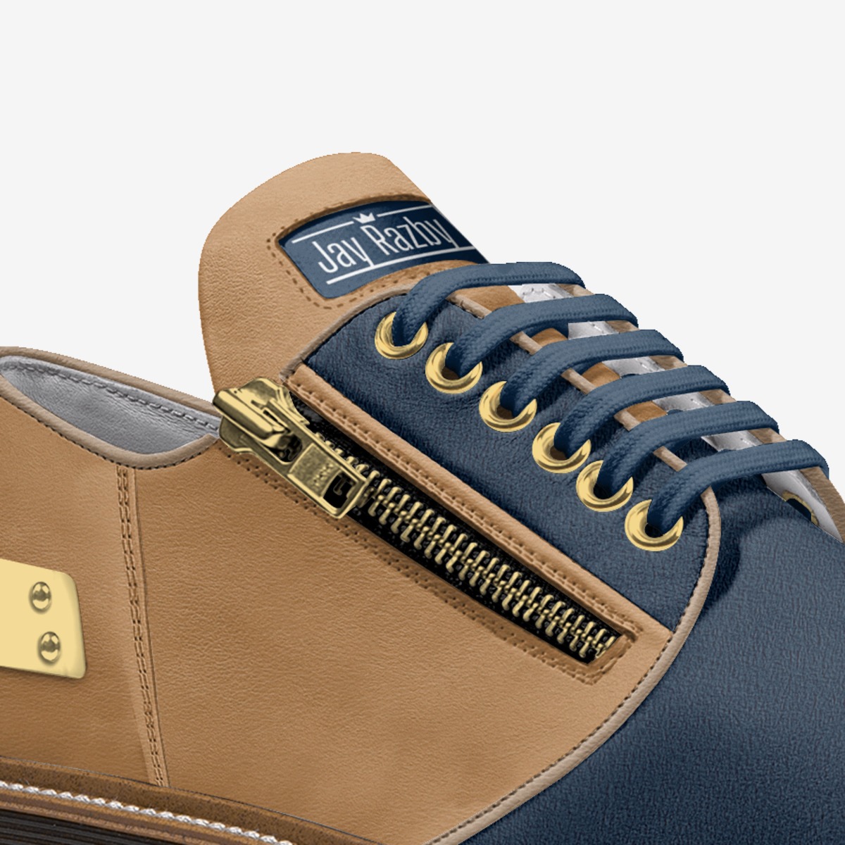 Jay Razby  custom made in Italy shoes by Jay Rock | Detail view