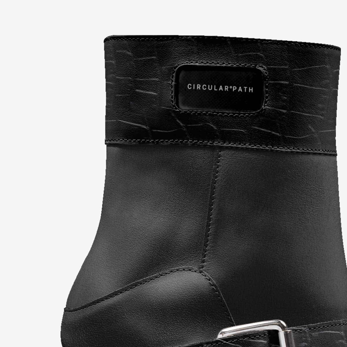 Circular Path custom made in Italy shoes by Amanda Murray | Detail view