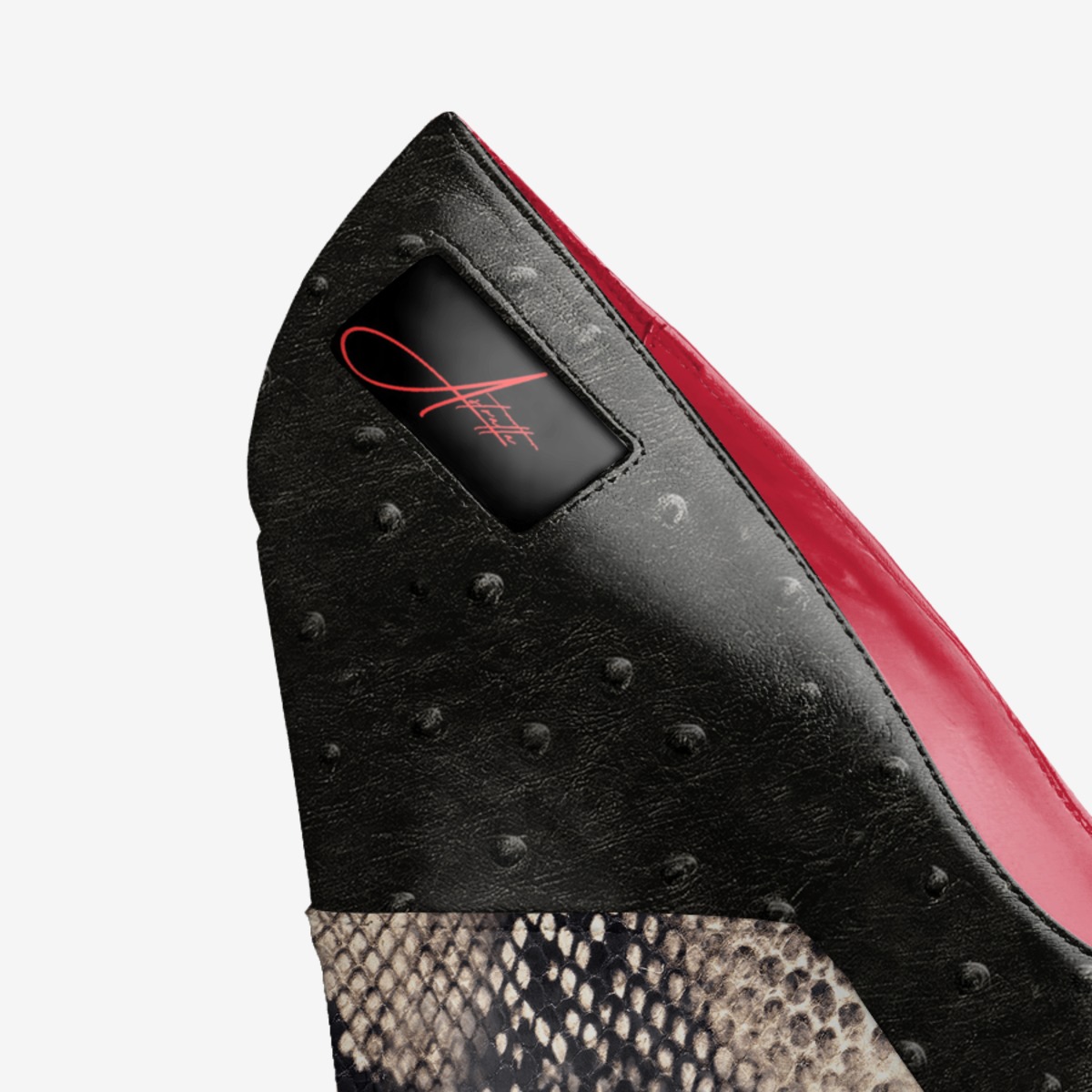 Astratta custom made in Italy shoes by Tiffany Guido | Detail view