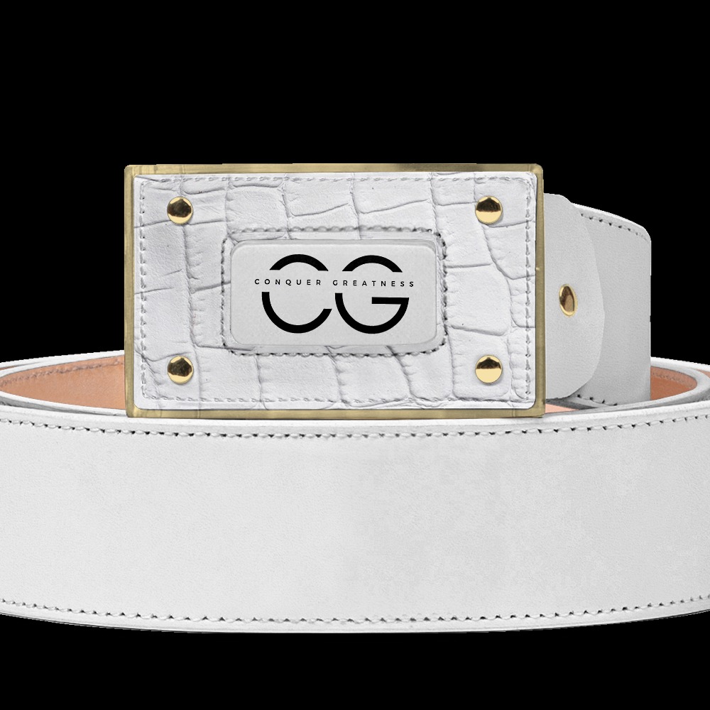 新品 S logo belt tops white CG Belt 1 | A Custom Shoe concept by Ruben Diego Atkinson